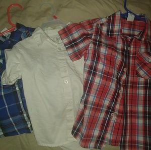 Lot of 3 toddler button down shirts